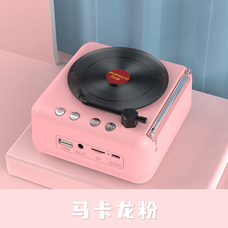 源工場復古黒ゴムレコード機bluetoothオーディオcd機創意プレゼントラジオスピーカー|undefined