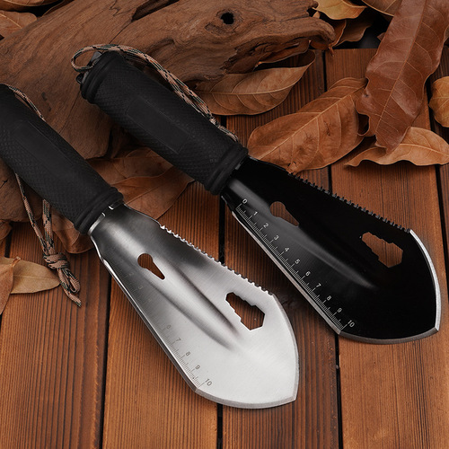 Multifunctional engineer shovel, garden shovel, mini portable small hand shovel, digging wild vegetables, digging soil from the sea, household flower planting tool