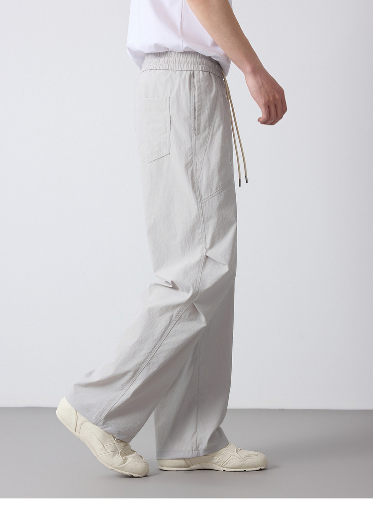 Quần jogger nam dáng rộng thùng thình phong cách thể thao thành phố, cạp chun — đen chi tiết 29