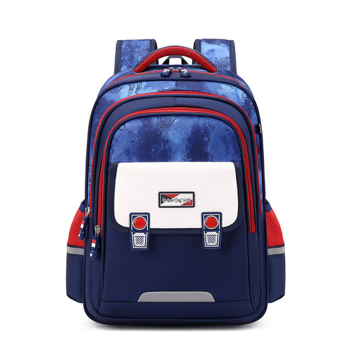 New high-looking schoolbag for primary school students, lightweight, burden-reducing, spine-protecting, large-capacity children's backpack for grades 1-6 foreign trade