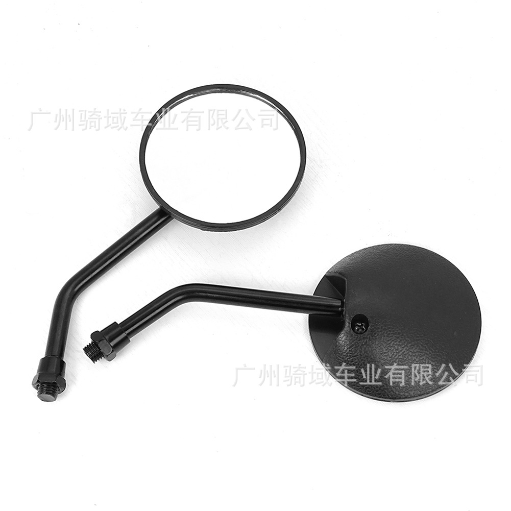 Motorcycle Taiwan round mini rearview mirror suitable for small CG, electric scooters, Aima, Niu, short-bar rearview mirror