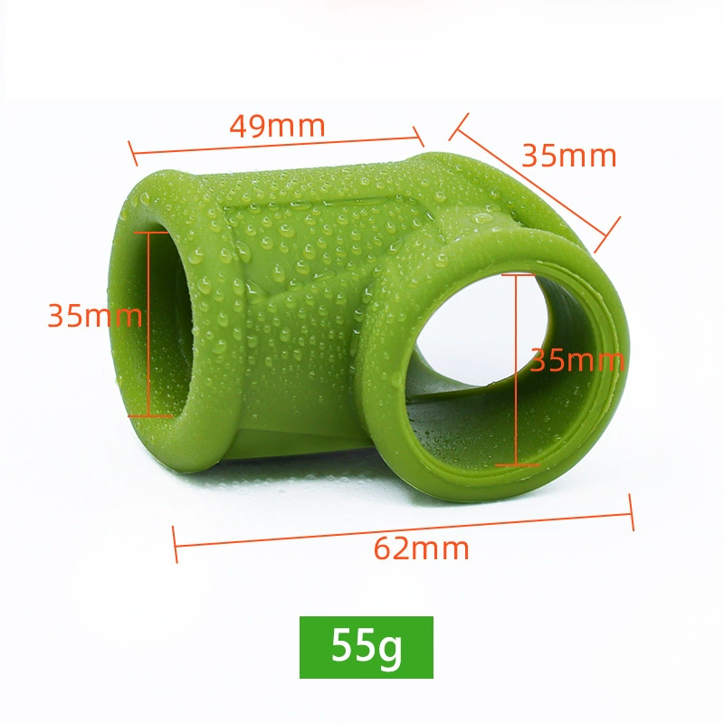 Silicone Lock Ring (Jiu Zhan) for Men, Soft Flexible 3-Color Options, 0.06 kg