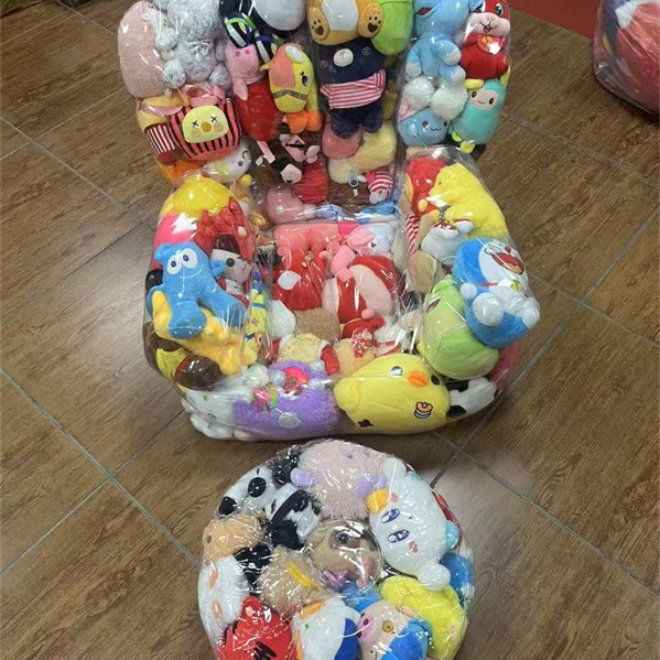 Large transparent sofa + round stool (doll not included)