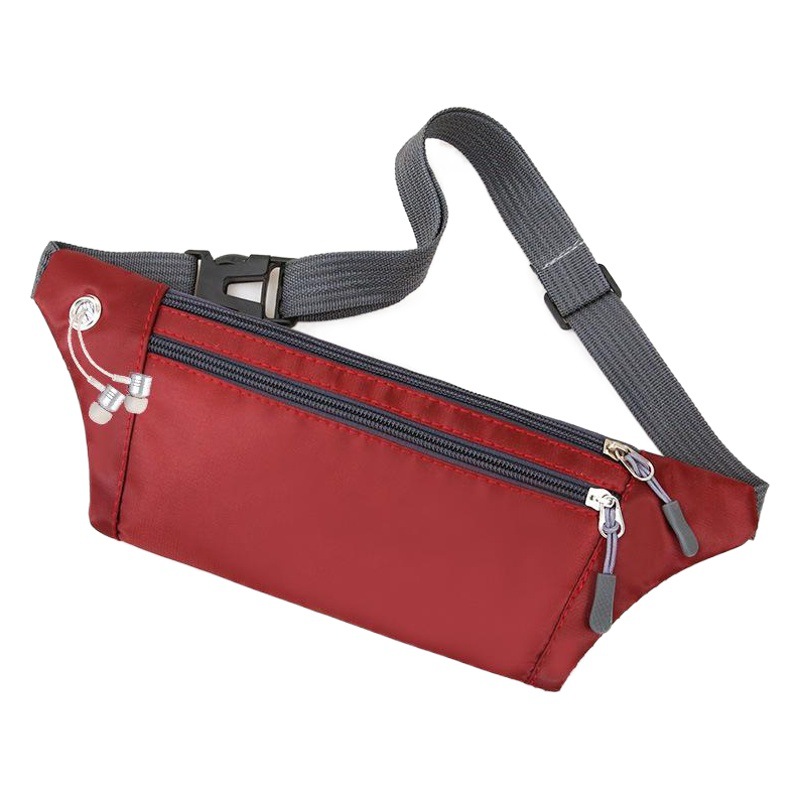Wholesale New nylon waterproof cloth waist bag men's and women's sports running bag mini mobile phone bag outdoor leisure bag