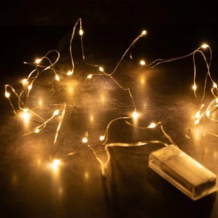 Two-section/three-section battery box light string copper wire light LED light internet celebrity wave ball holiday decorative light string