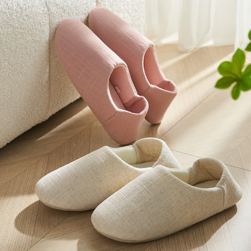 Floor Mat Slippers Suede Soft Bottom Household Slippers Machine Washable Cotton Cloth Spring and Autumn Slippers Men's and Women's Bag Heel Floor Mat Slippers Suede Soft Bottom Household Slippers Machine Washable Cotton Cloth Spring and Autumn Slippers Men's and Women's Bag Heel