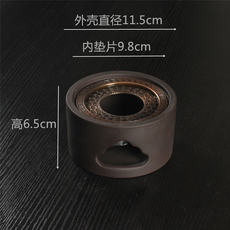 Vela de estilo japonés tetera calentador de té base tetera doméstica calefacción calentador de té Kung Fu ceremonia del té cero con calentador de té caliente