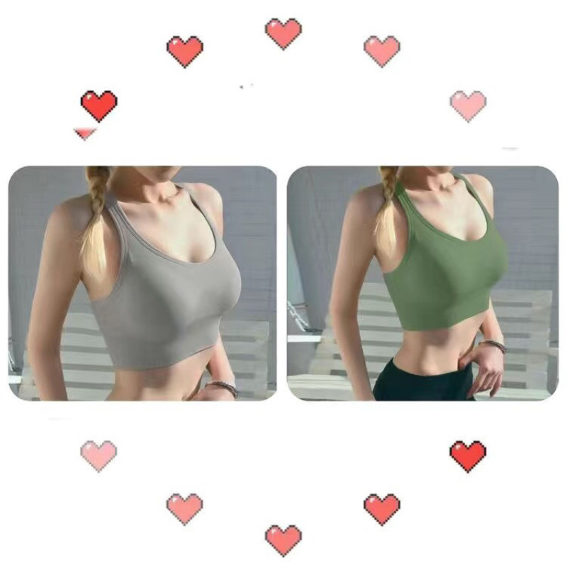 女性用スポーツブラ、プッシュアップ耐衝撃ランニングたるみ防止ブラ、美しいバックブラ、女性用ノンワイヤーヨガチューブトップ|undefined