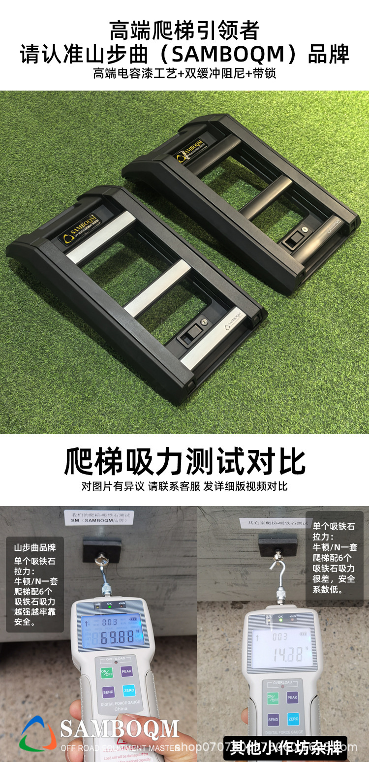 Rooftop Luggage Rack Ladder, Roof Crossbars, Luggage Frame, Off-Road Modification Parts, Expandable Roof Platform