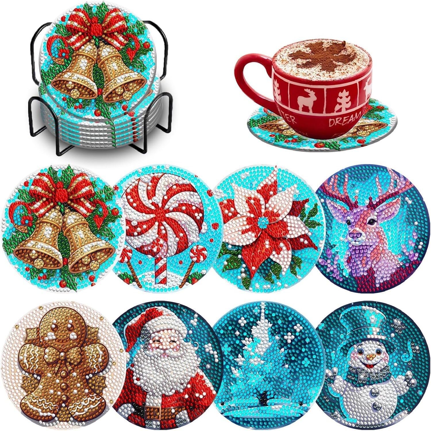 Transfronterizo para 5D pintura de diamantes artística cojín de taza creativo nuevo estilo de animación DIY pintura de diamantes decoración cojín de taza