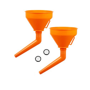 Hand-free fuel funnel elbow funnel fuel funnel with strainer funnel plus gasoline oil fuel large large diameter