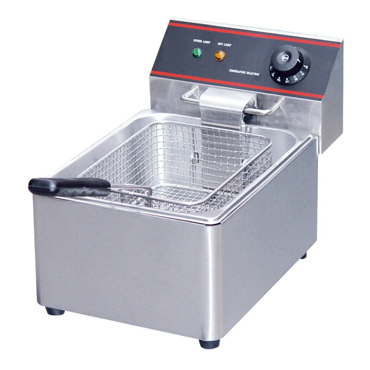 佳斯特EF-4L炸炉 商用单缸鸡排电油炸炉多功能不锈钢台式炸薯条机