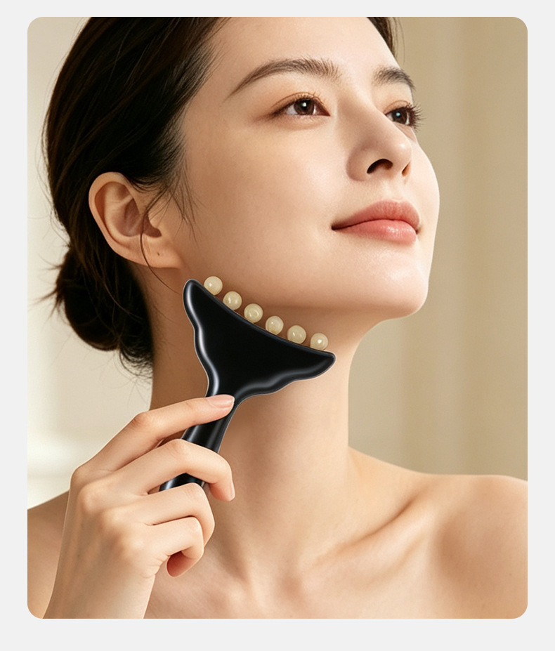 Resin Guasha Meridian Massage Comb Facial Body Scraping Wand Beauty Roller Tool specifications