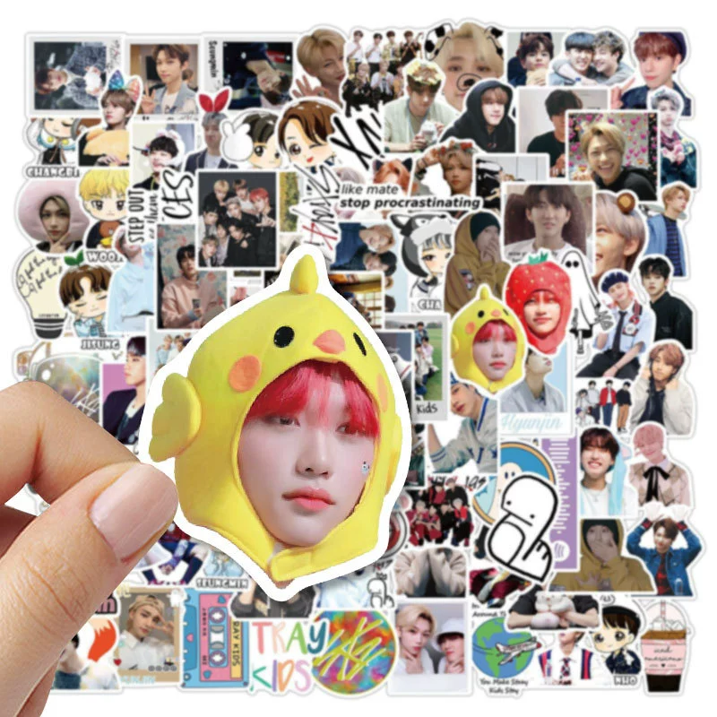 50 корейских мужских коллекций Stray Kids граффити стикеры декоративные для компьютера чемодана водостойкие можно переносить