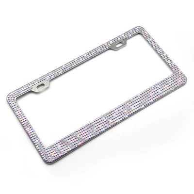 Frame Accessories Supplies, License plate holder/license plate holder - xc-w010-steel-rhinestone-ab-color