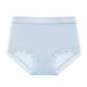 High Waist Traceless Ice Silk Underwear Women's Lace Mulberry Silk Antibacterial Crotch Comfortable Hip Briefs for Girls