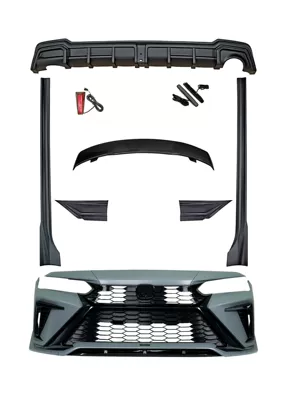 YOFER [Suitable for 11/11.5 generation Civic] Dark Night Max modification kit: front bumper, rear spoiler, side skirts (Big Surrounded) - full-set-of-underbody-paint-excluding-daytime-running-lights