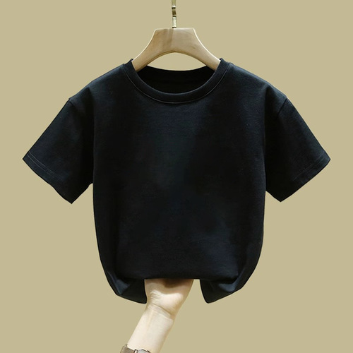 100% Cotton Boys' Short Sleeve T-Shirt Summer Clothing Girls' Baby Kids' Clothing Stylish Half Sleeve Medium and Large Kids' T-Shirt Trendy