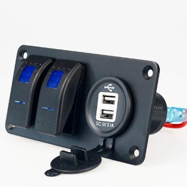 Yacht Panel Waterproof Switch Modification Accessories Rv Electrical Control Panel Marine Yacht Fog Light Switch Combination