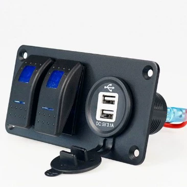 Yacht Panel Waterproof Switch Other Car Modifications - 21-round-with-stickers-and-screws