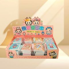 国境を越えた人気のラブブ着せ替えビーニーブック漫画ミニLABUBUツーインワンポケットステッカーブック卸売
