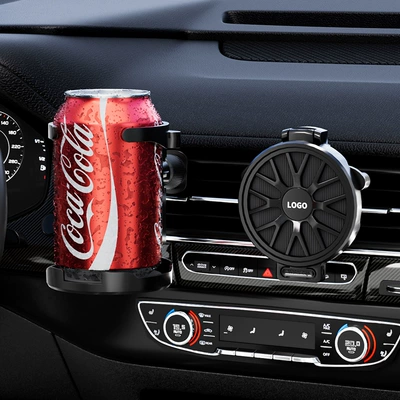 Car folding tuyere cup holder car beverage holder car car water cup holder beverage fixing bracket cup holder wholesale (Car cup holder/beverage holder) - s1-black-color-box