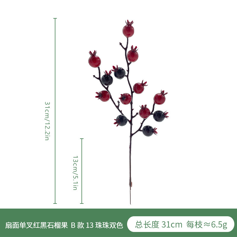 Festival de primavera decoración de Año Nuevo artificial baya roja ramo de Navidad fruta roja arreglo floral accesorios fortuna simulación de fruta Holly