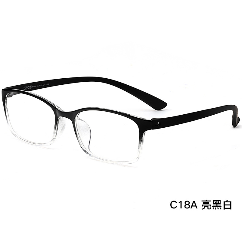 Ultra-ligero TR90 gafas marco super flexible sin tornillos simple y elegante Marco de gafas puede ser equipado con gafas de miopía marco