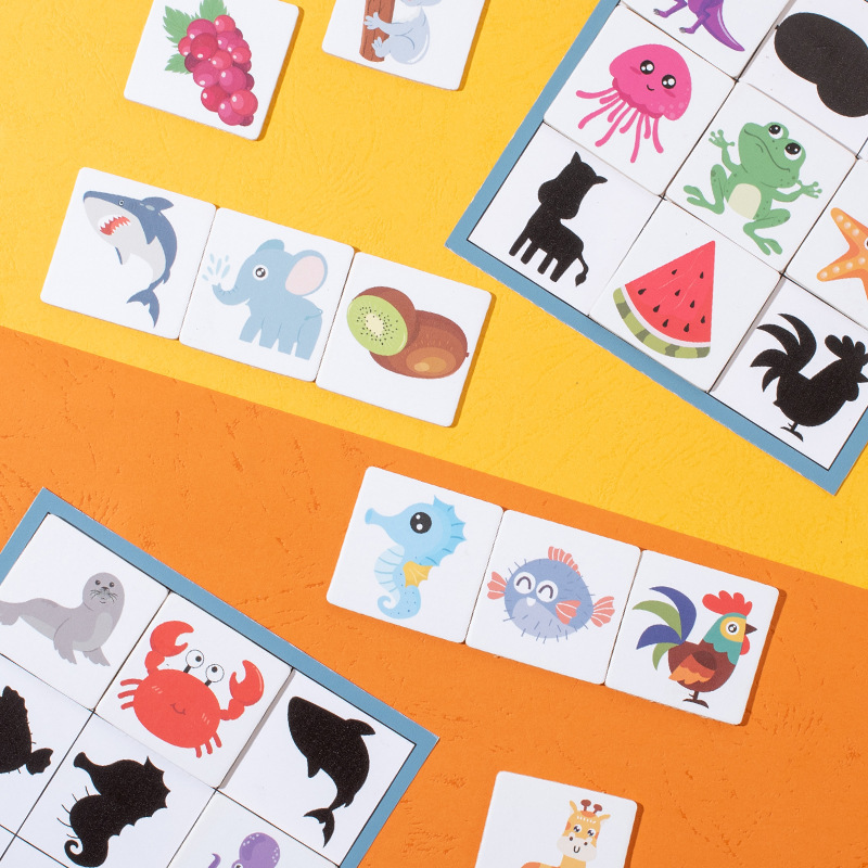 影のペア合わせ間違い探しゲーム 1～3歳児向け 集中力トレーニング 早期教育 知育パズルおもちゃ|undefined