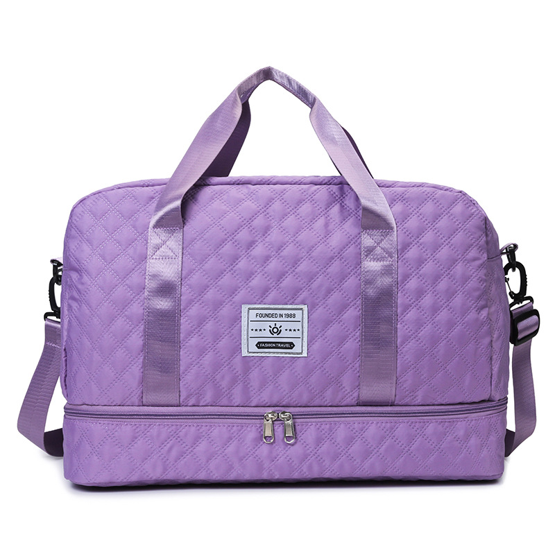 2024 nueva moda bolsa de viaje portátil al aire libre de corta distancia de gran capacidad de separación seca y húmeda, ejercicio, fitness, bolsa de yoga, marea