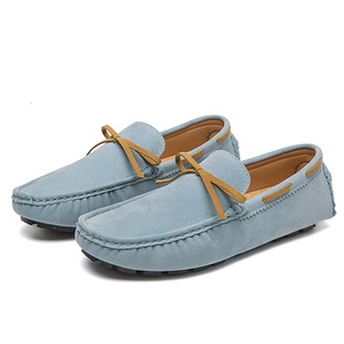 2024 men's loafers printed Amazon independent station AliExpress Pinduoduo multi-pedal slip-on plus size