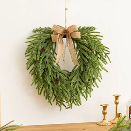 圣诞花环;仿真绿植;圣诞装饰品