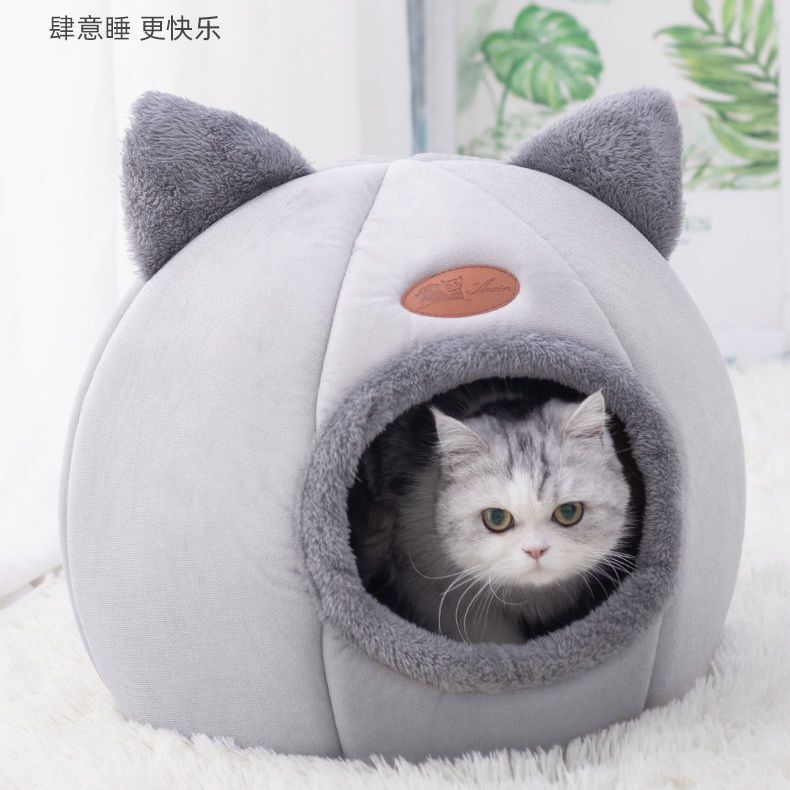 猫窝房子猫床中小型狗窝四季通用睡觉小狗屋猫窝冬季保暖幼犬小窝|undefined