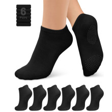 跨境竹纤维短袜脚底防滑吸汗透气浅口船袜无骨纯色袜子夏季防臭