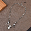 Rabbit stainless steel, necklace suitable for men and women, fashionable accessory, European style, the year of the Rabbit