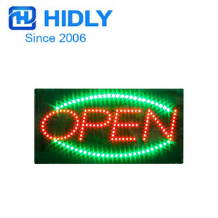Small cross-border LED signboard 12v window shop business signboard LED OPEN SIGN 24 * 48cm