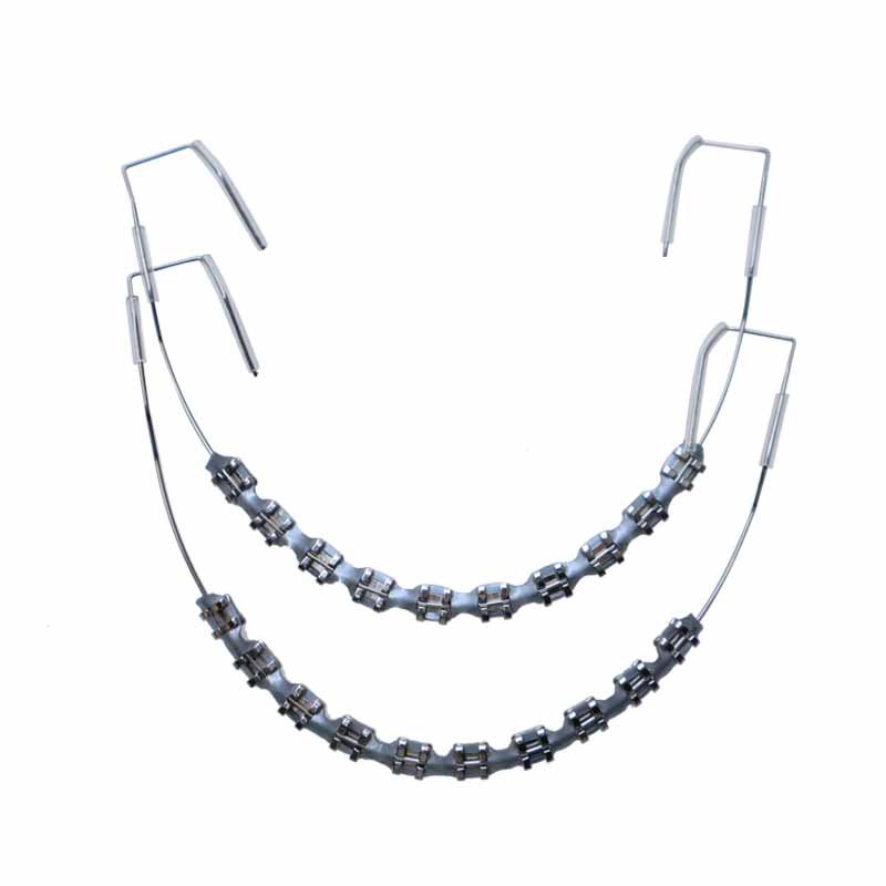 Aparatos dentales de moda transfronterizos, aparatos dentales decorativos con cadena, aparatos dentales orales, aparatos dentales decorativos, aparatos dentales de moda coloridos de colores completos