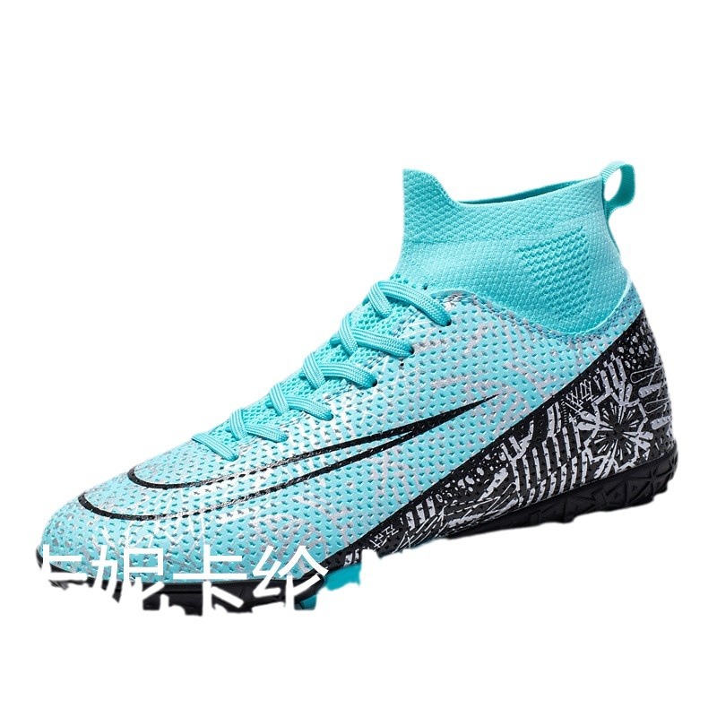 Zapatos de fútbol para hombres de otoño de alta altura clavos de clavos estudiantes niños entrenamiento profesional Kanekalon Kanekalon