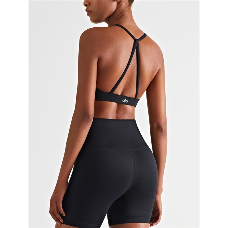 Alo Sports Bra for Women Shock-Proof Beautiful Back Yoga Vest All-In-One Yoga Pilates Training Fitness Bra