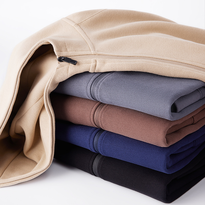 2024 가을, 겨울 새로운 스타일 오프 숄더 지퍼 스웨터 남성용 솔리드 컬러 라글란 루즈 남성용 카디건 후드 자켓 탑 여성용