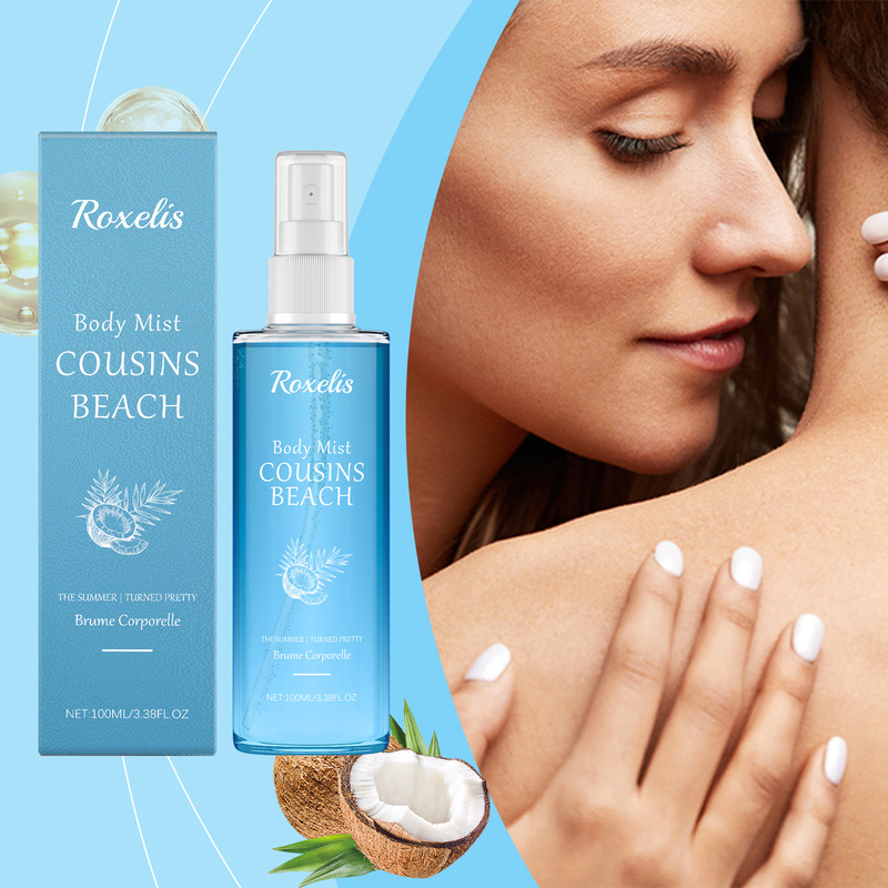 Body Perfume Spray (Coconut Almond) - Mild, Delicate, Fresh and Fragrant, Portable and Long-Lasting Body Perfume Spray