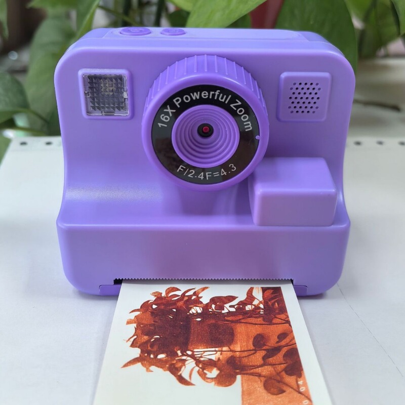 New Kidsren's Digital Colorful Printing Camera 2.4inch Hd Screen Polaroid Picture Printer H11 Colorful Printing