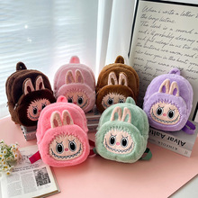 拉布布儿童包双背包毛绒手提包可爱卡通少女心手拎包礼物跨境厂家