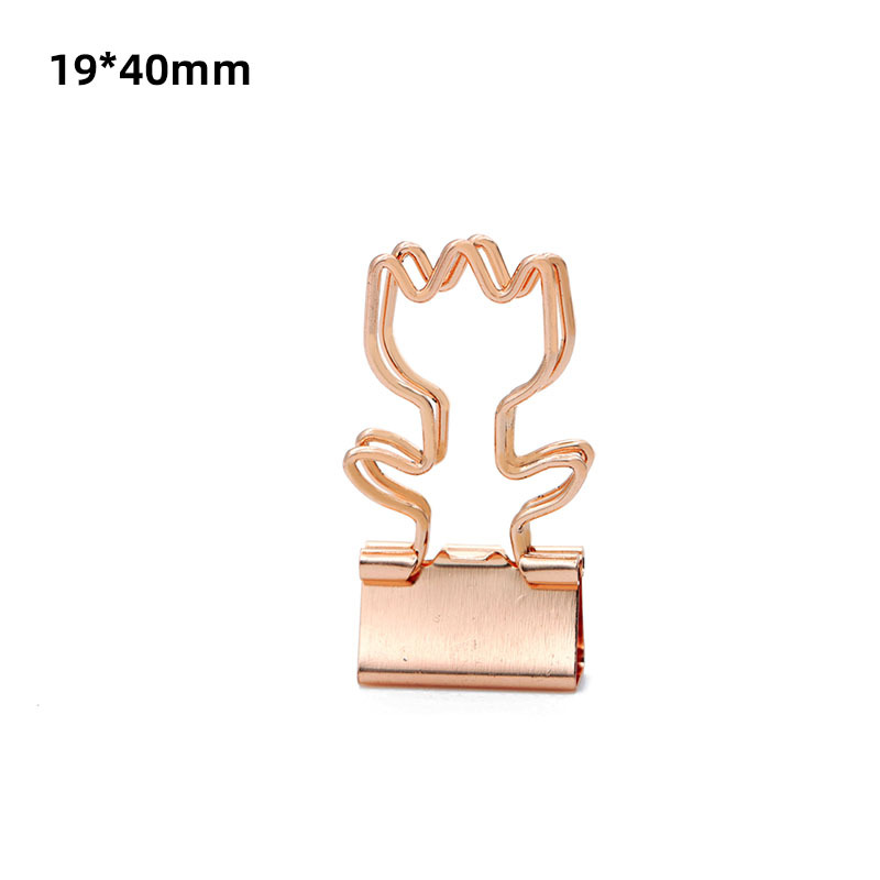 19mm 로즈 골드 튤립