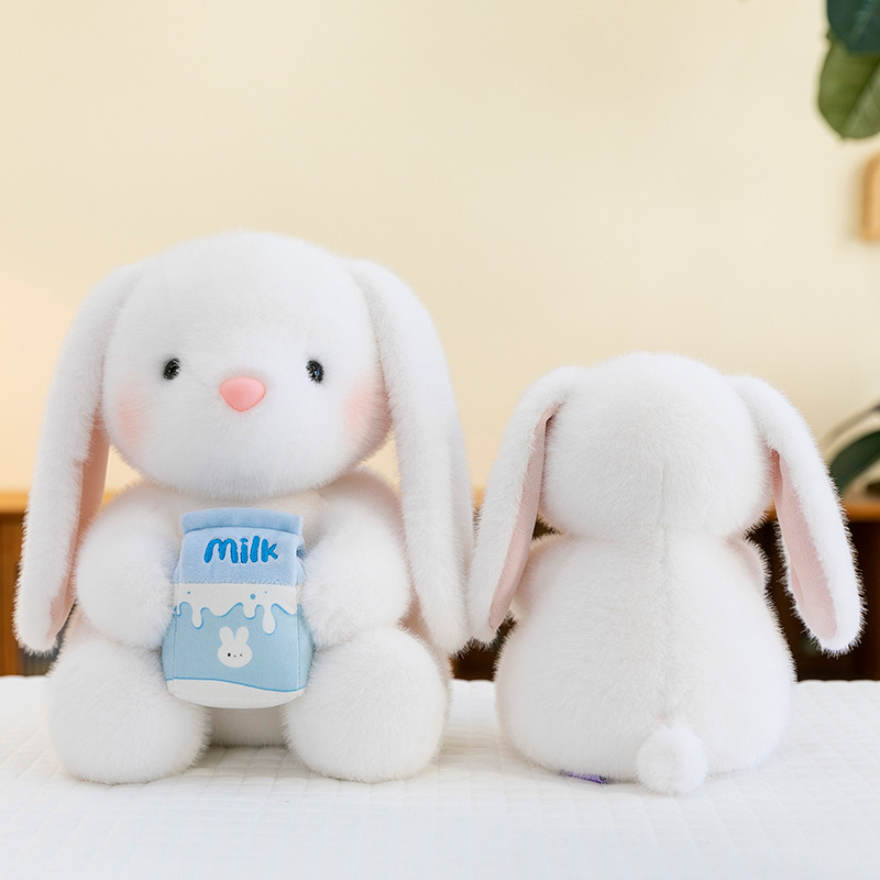 インターネット有名人のかわいいローズウサギの人形ぬいぐるみ人形かわいいウサギのギフト女の子と子供のためのなだめる人形ギフト|undefined