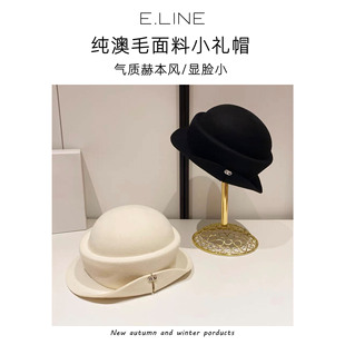 Hat Women's Wool Wool Autumn and Winter Retro Curly Fisherman's Hat Warm and Fashionable Hepburn Style Korean Version Basin Hat Top Spot in Stock
