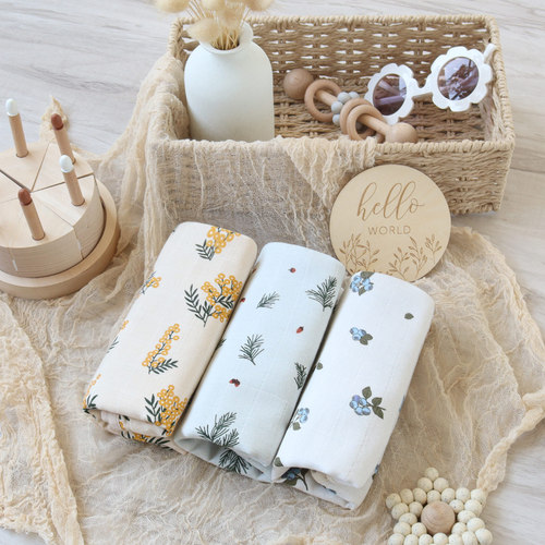 Baby burp towel muslin six-layer gauze bib newborn cotton shoulder pad baby bib spit-up towel