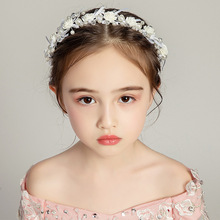 兒童頭飾女花環皇冠女童甜美發飾發圈飾品小女孩公主發箍禮服配飾