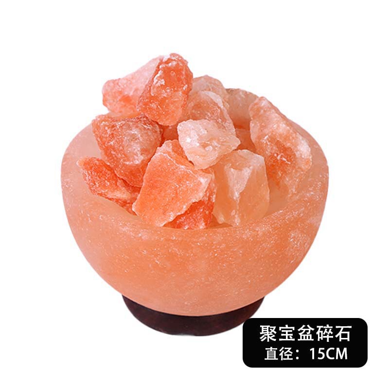 造型盐灯葫芦聚宝盆球形元宝 水晶喜马拉雅盐灯 净宅负离子灯|undefined