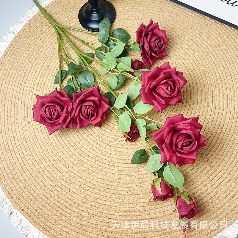 한국산 장미 9송이 - 레드